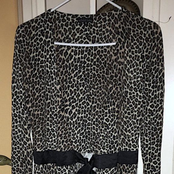 MARIA BIANCA NERO LEOPARD TIE DRESS SMALL - Picture 1 of 7